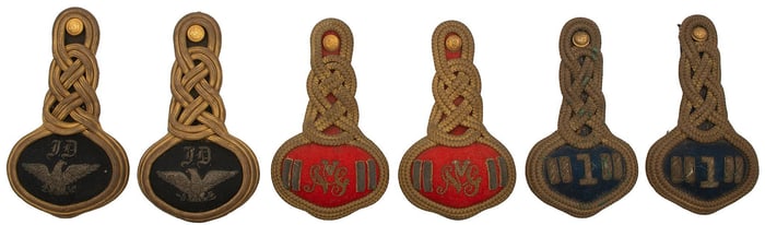 Lot of Three Pairs of US Indian Wars Era Shoulder Knots