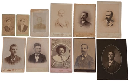 Various Midwest Cabinet Cards of Men