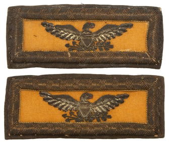Pair of US Civil War Era Cavalry Colonel Straps