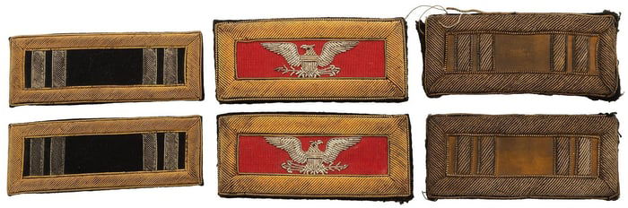 Three Pairs of Late 19th Century US Shoulder Straps