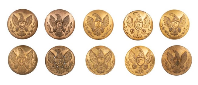 US Cavalry Officer's Great Coat Buttons