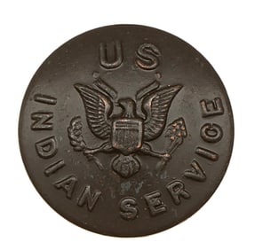 US Indian Service Button