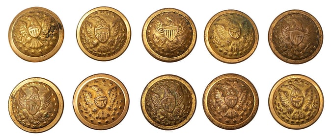 D. Evans & Co. Indian Wars Period General Officer's Buttons