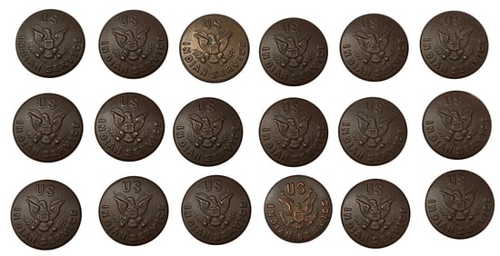 Indian Service Cuff Buttons