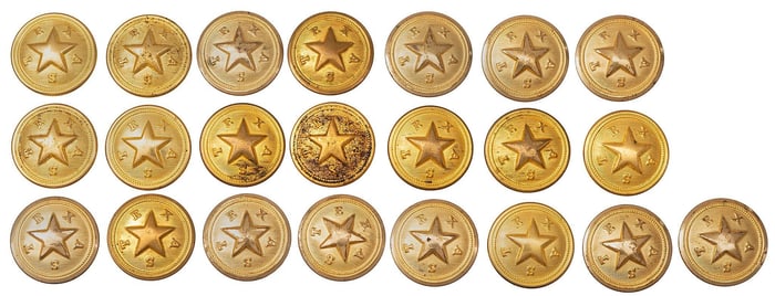 Texas State Uniform Buttons
