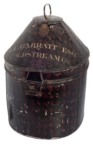British Officer's Cap Case of L.C. Garratt, Esq., OBE, Coldstream Guards
