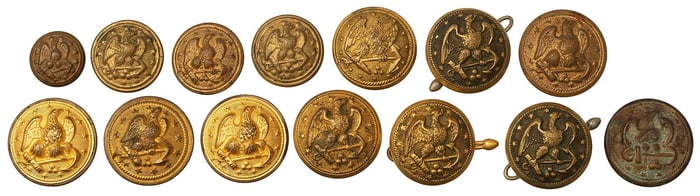 19th Century US Navy Buttons