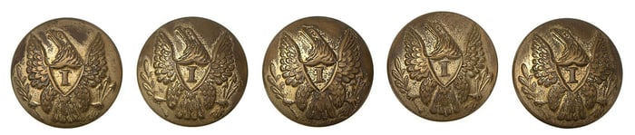 Early US Infantry Officer's Buttons