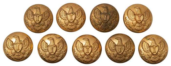 Lot of American Infantry Officer Buttons