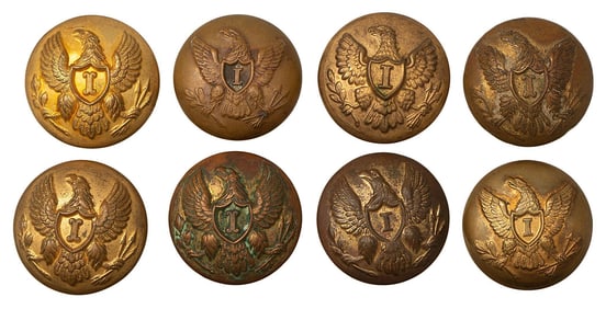 American Infantry Officer Buttons