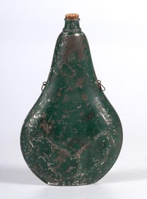 Painted Tin Powder Flask
