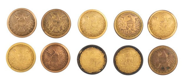 Pre-Civil War Coat Size Scovill US General Staff Buttons