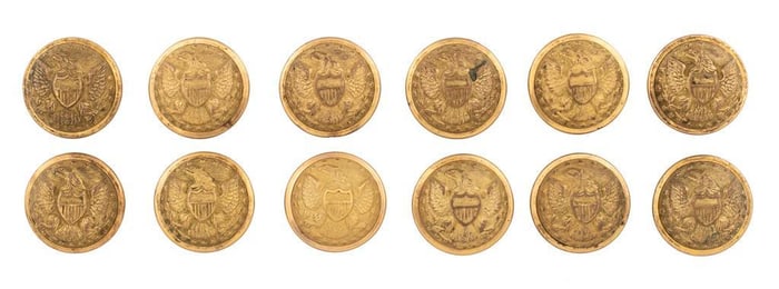 Civil War Era Coat Size US General Staff Buttons