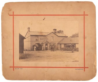 Albumen Print of an English Pub Ca. 1881