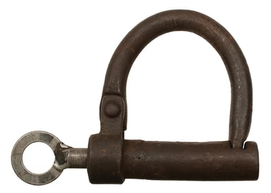 Antique Leg Iron Lock with Key