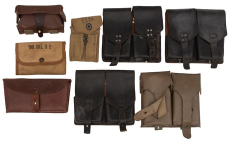 Grouping of Leather Magazine Pouches
