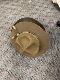 WWI Army Campaign Hats Group of Three