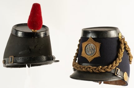 Lot of Two Victorian Era Shakos