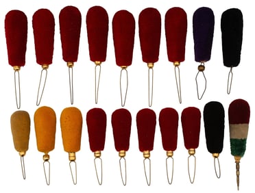 Lot of Military Pompoms 19th Century