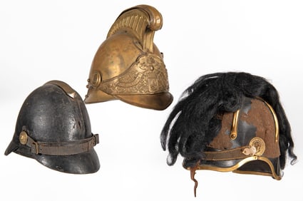 Three European Helmets