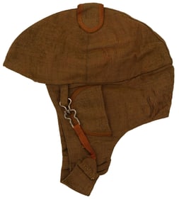 Early 1920's Spalding Light Canvas Flight Helmet