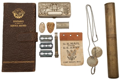 Lot of Militaria Personal Items & Accoutrements