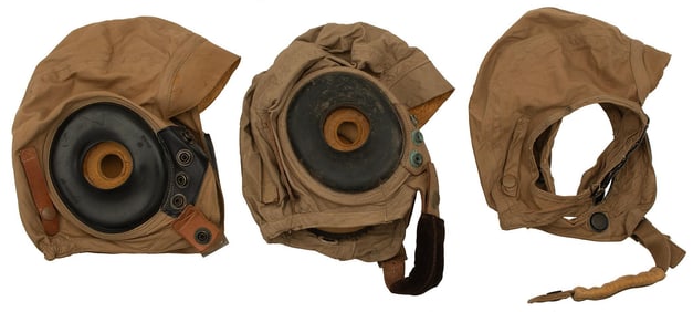 WW2 U.S. Army Air Force Summer Flight Helmets Lot of 3