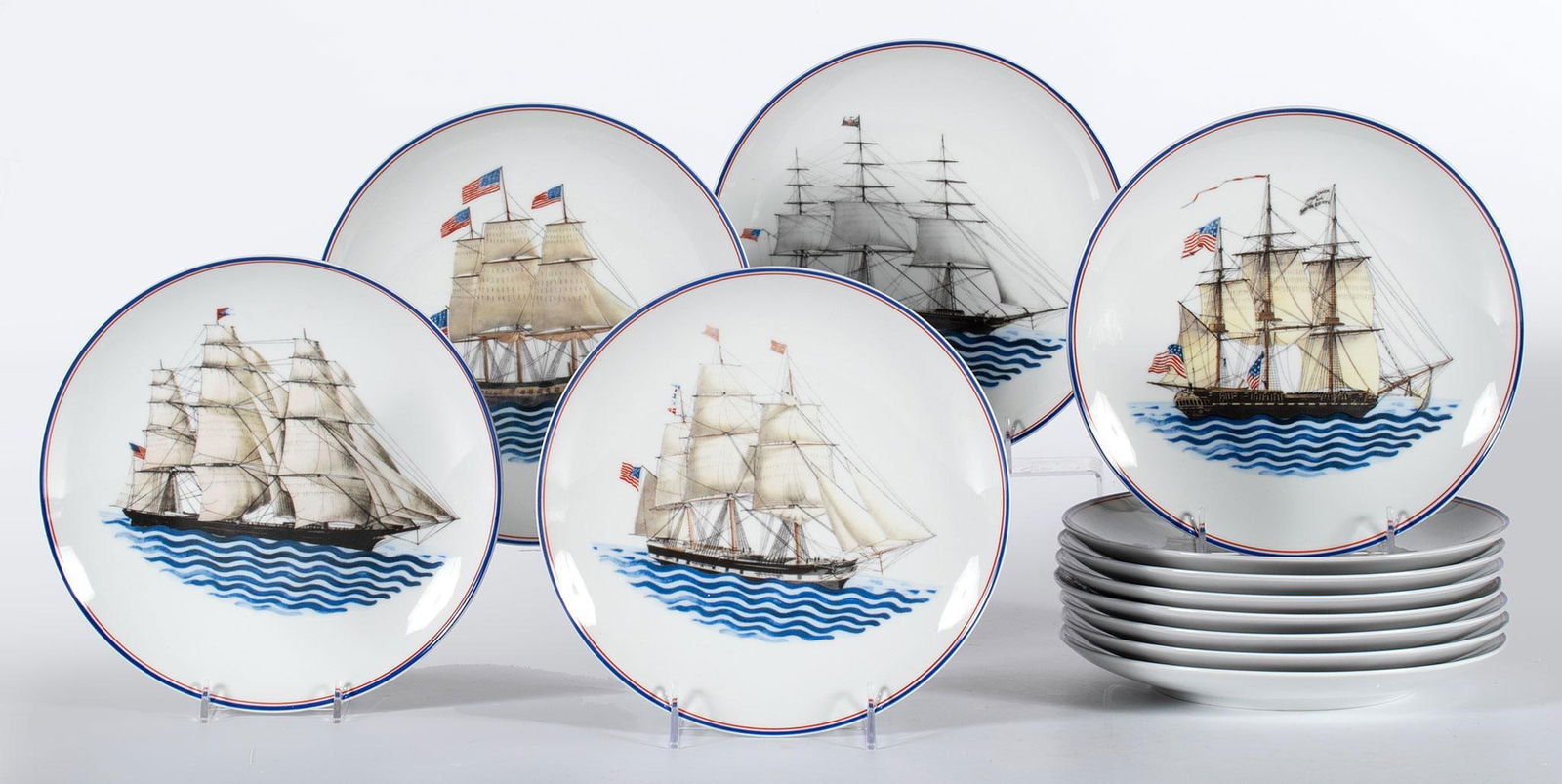 Mottahedeh Our Marinetime Heritage Porcelain Plates (1 of 2)