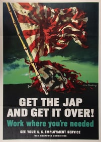 Get The Jap WWII United States Government Poster