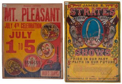 A Group of Circus and Carnival Posters