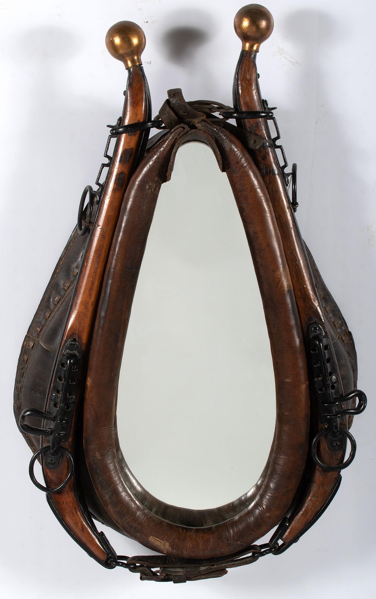 Antique Western Themed Horse Collar Mirror (1 of 1)