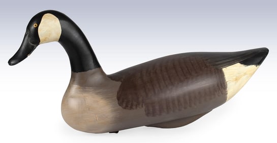 Painted Canadian Goose Decoy by Captain Harry R. Jobes