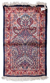 A Silk Agra Rug