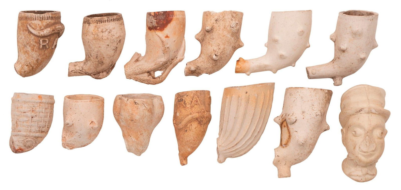 A Grouping of 19th Century Continental Clay Pipes (1 of 2)