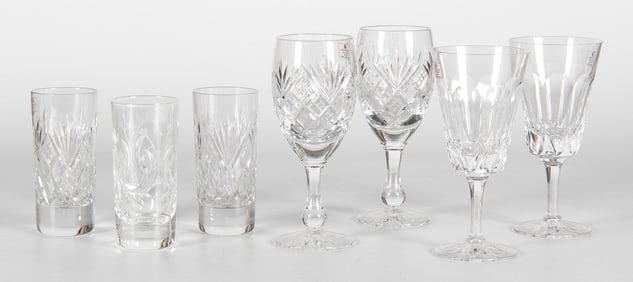 A Grouping of Misc. Tudor Crystal Stemwares