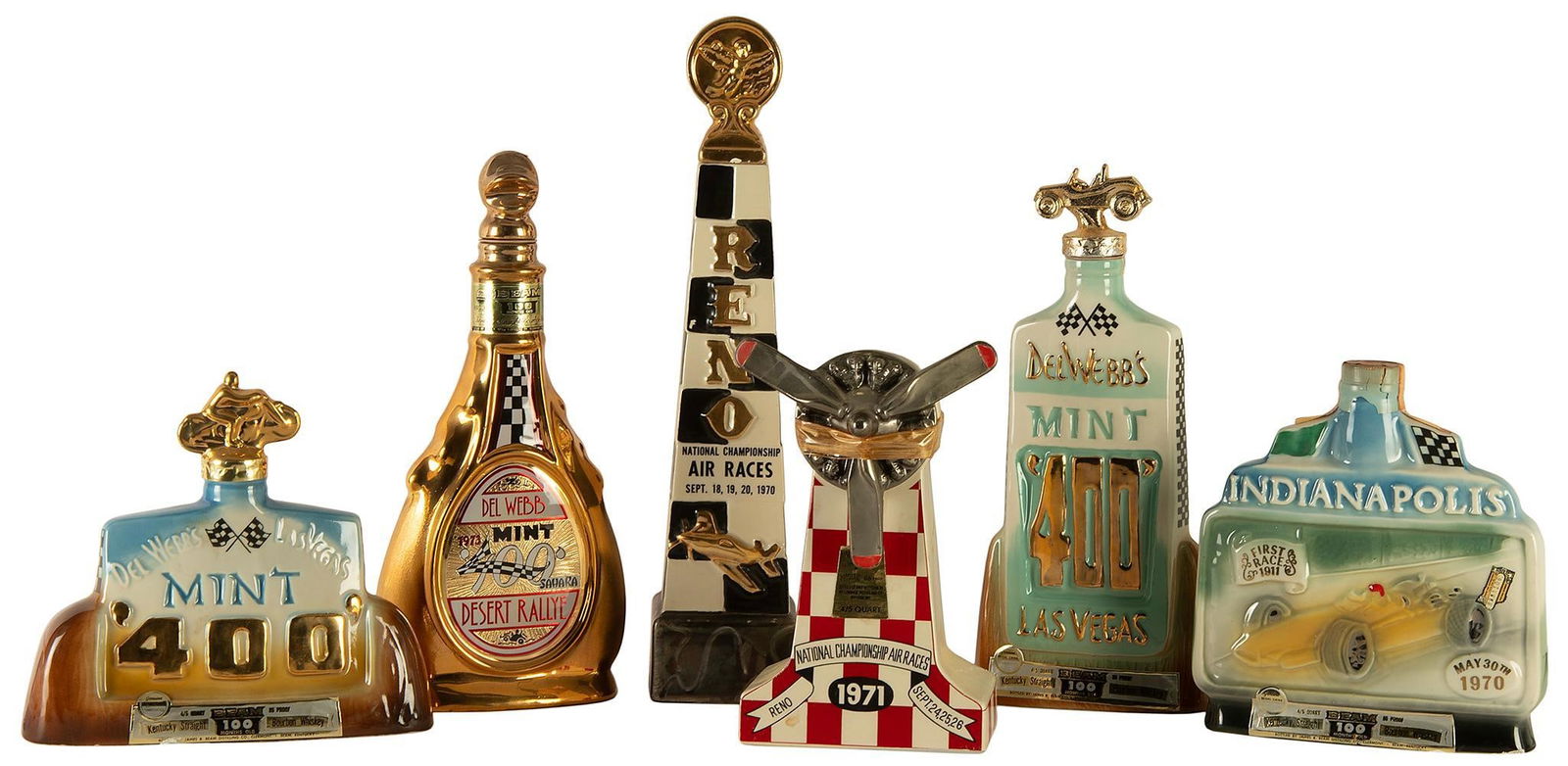 Vintage Jim Beam Race Related Porcelain Decanters (1 of 2)