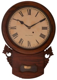 A Seth Thomas Mahogany Hanging Wall Clock