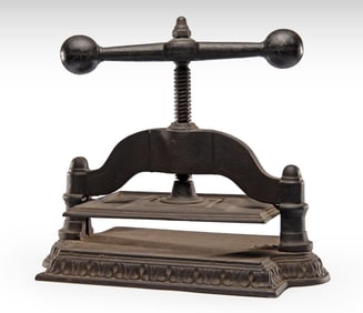 Antique Cast Iron Book Press
