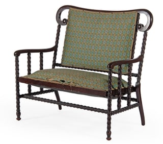 Late Victorian Oak Bench