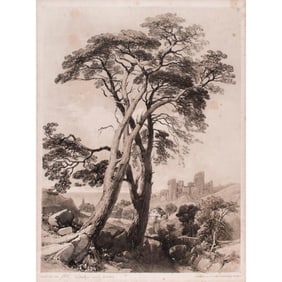 4 Etchings by James Duffield Harding (English, 1798-1863)