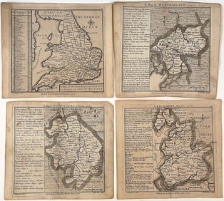 18th Century Map Engravings of British Cities by William Toms