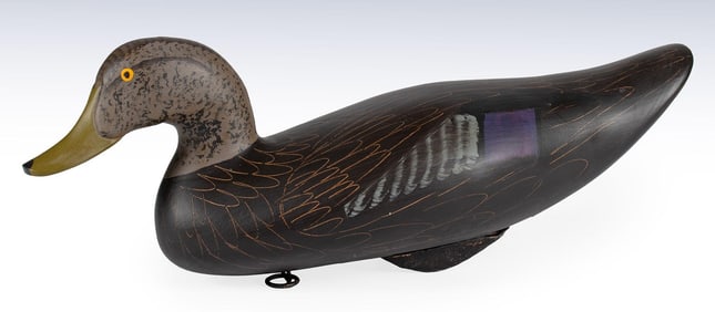 Upper Chesapeake Bay Painted Duck Decoy Manner of Captain Harry Jobes