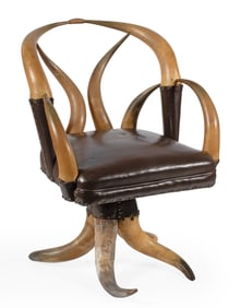 Western Longhorn Horn Chair