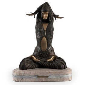 An Art Deco Bronze Sculpture After Demetre Chiparus