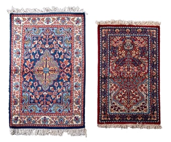 Two India Prayer Rugs