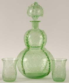 20th Century Glass Decanter Set