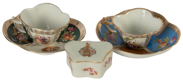 Grouping of German Porcelain Tablewares