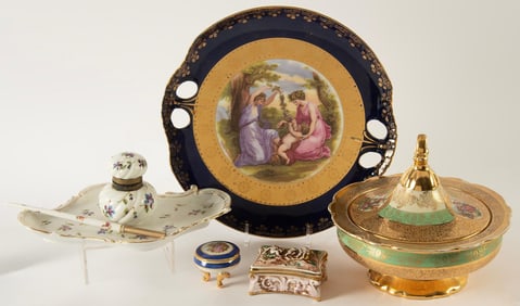 Grouping of Continental Porcelain Tablewares