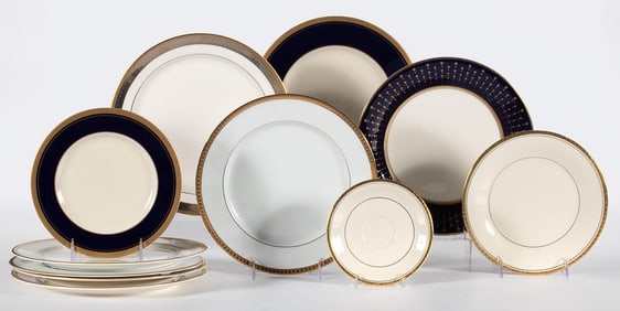 A Grouping of Gold Trim Fine China by Pickard