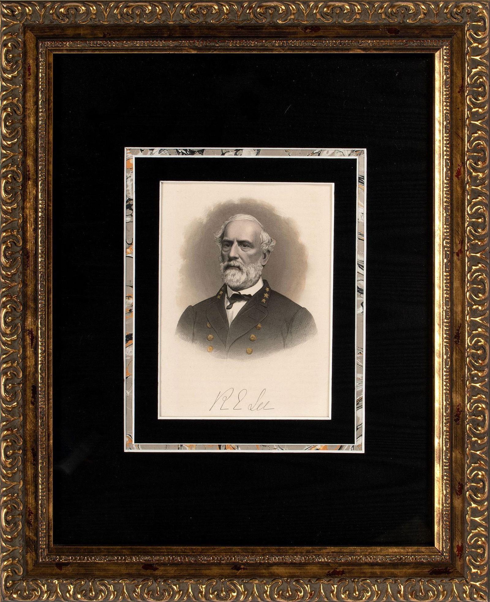 Hand Colored Engraving of Robert E. Lee (1 of 1)